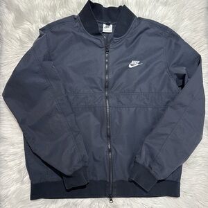 Nike Men's Dark Blue Bomber Jacket